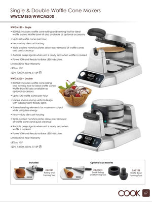Waring WWCM180 Catalog Page