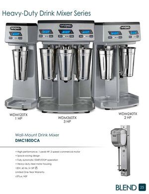 Waring WDM120TX Catalog Page