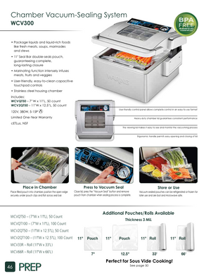 Waring WCV300 Catalog Page