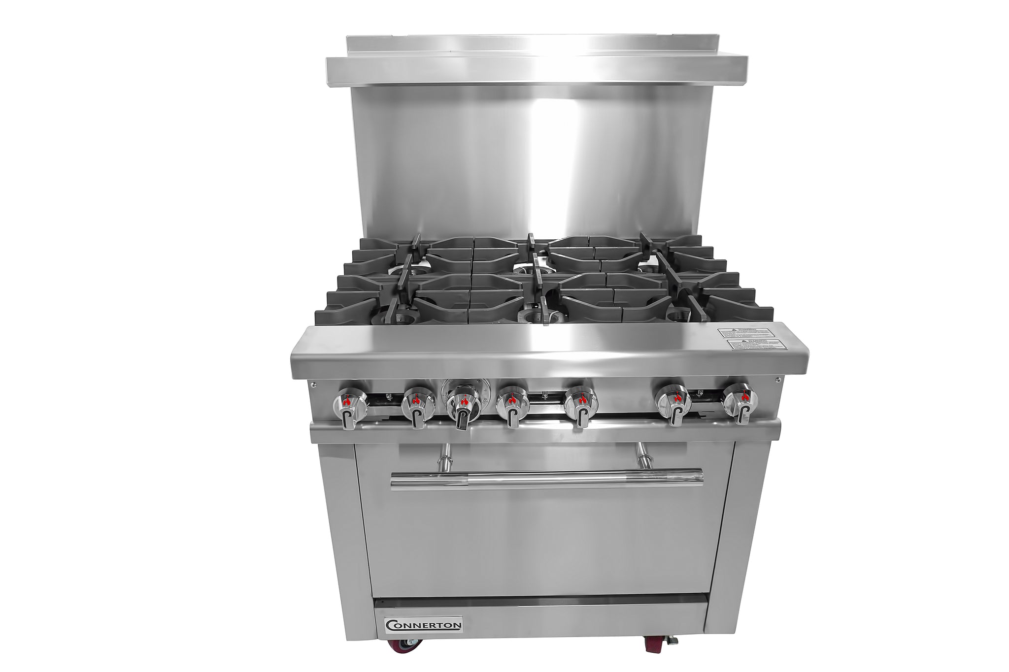 Connerton CN36-6 Restaurant Range, gas, 36"W (6) Open Burners, Standard Oven