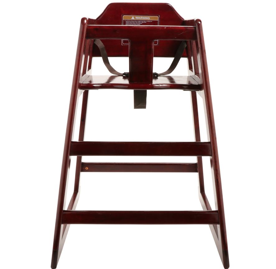 GET HC-100-MOD-M2 Mahogany Wood High Chair