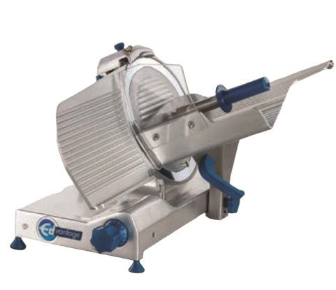 Edlund EDV-12 Manual Meat Slicer with 12" Blade, Gravity Feed, Belt Driven, Aluminum/Stainless Steel, 1/2 hp