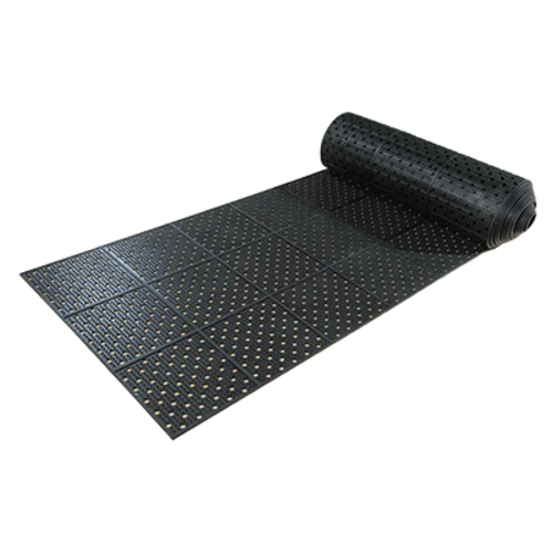 Axia Happy Mat RDM0332BH Floor Runner, 36" x 12", 3/8" Thick Grease Resistant Reversible Rubber Black