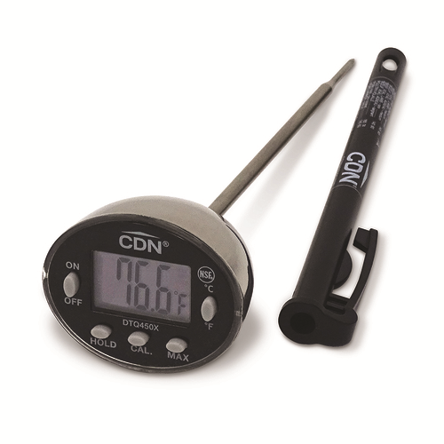 CDN DTQ450X ProAccurate 4 3/4" Digital Waterproof Pocket Probe Thermometer