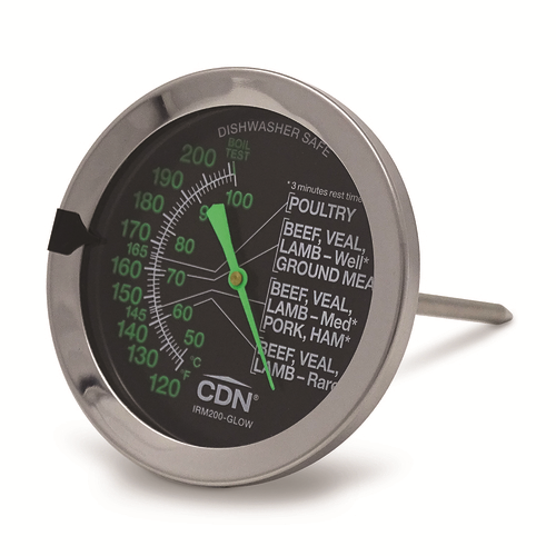 CDN IRM200-GLOW ProAccurate 4 3/4" Probe Dial Meat Thermometer