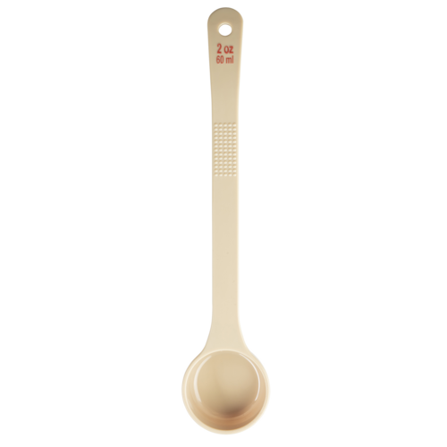 TableCraft Products 10644 2oz Solid Portion Spoon, Long Handle, Polycarbonate, Beige