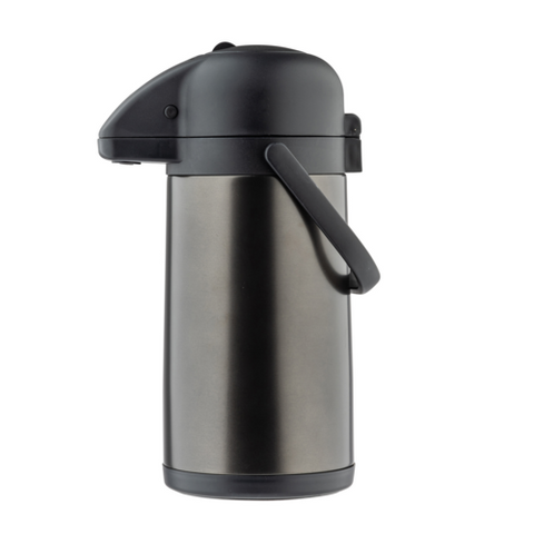 TableCraft Products 12661 Airpot 3.0 liters, Vacuum Insulated Stainless Steel Black