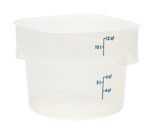 Cambro 12RFSPROPP190 12 qt CamRound® FreshPro Translucent Round Storage Container Polypropylene