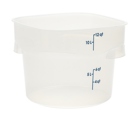 Cambro 12RFSPROPP190 12 qt CamRound® FreshPro Translucent Round Storage Container Polypropylene