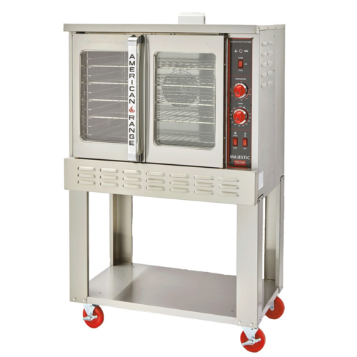 American Range M-1HE Majestic Single Deck Bakery Depth Gas Convection Oven 70,000 BTU