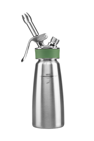 iSi 166101 1/2 Liter Whipped Cream Dispenser - Stainless Steel, Green