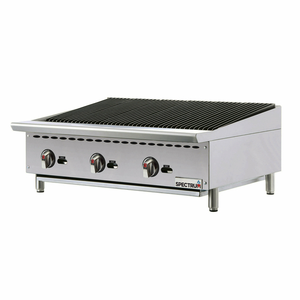 Winco NGCB-36R 36" Gas Charbroiler w/ Cast Iron Grates, Natural Gas