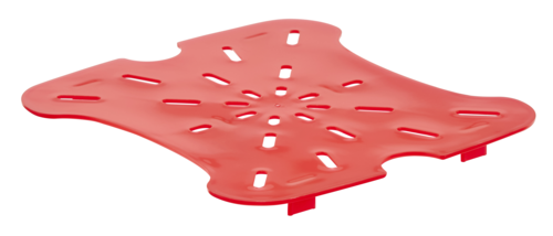 Cambro 6SFSFPDPP266 CamSquare FreshPro Drain Shelf for 6 and 8 Qt. Food Storage Containers, Red