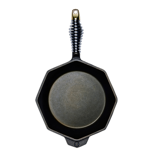 Finex S10-10001 L8SK3 10" Cast Iron Skillet with Speed Cool Spring Handle