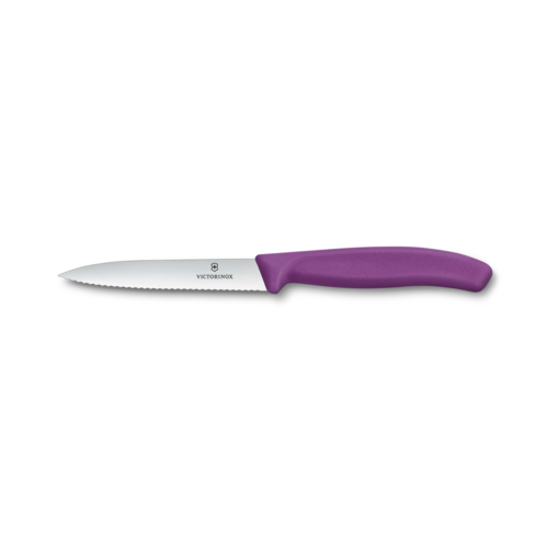Victorinox 6.7735.C1 4" Serrated Blade Paring Knife Purple