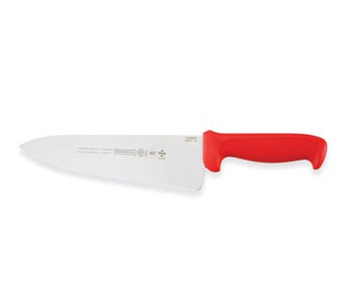 Mundial 5610-8 VE RF Cooks Knife 8"L x 2-1/2"W Antimicrobial High Carbon/No Stain Blade Red