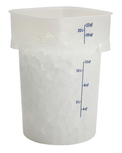 Cambro 22RFSPROPP190 22 qt CamRound® FreshPro Translucent Round Storage Container Polypropylene