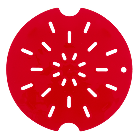 Cambro 6RFSFPDPP266 CamRounds™ FreshPro 6 and 8 Qt. Red Round Polypropylene Food Storage Container Drain Tray