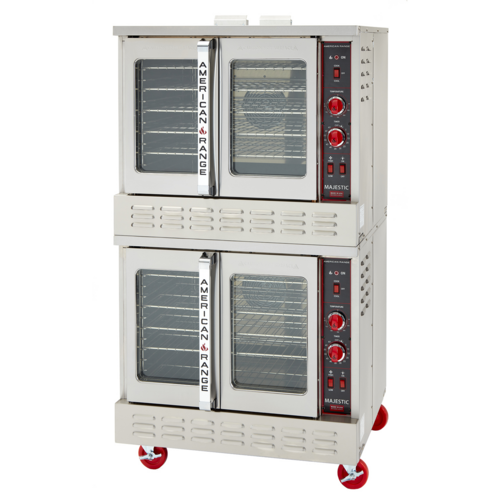 American Range MSD-2HE Majestic Double Deck Standard Depth Gas Convection Oven 108,000 BTU