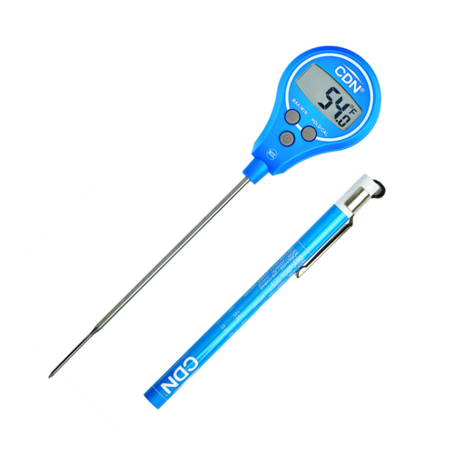 CDN DTL572B 4 5/16" Waterproof Digital Pocket Probe Lollipop Thermometer Blue