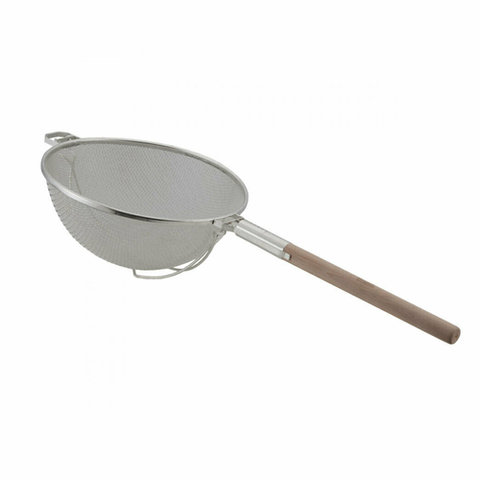 Libertyware WHSHD14 Strainer 14" Reinforced Double Medium Mesh Stainless Steel