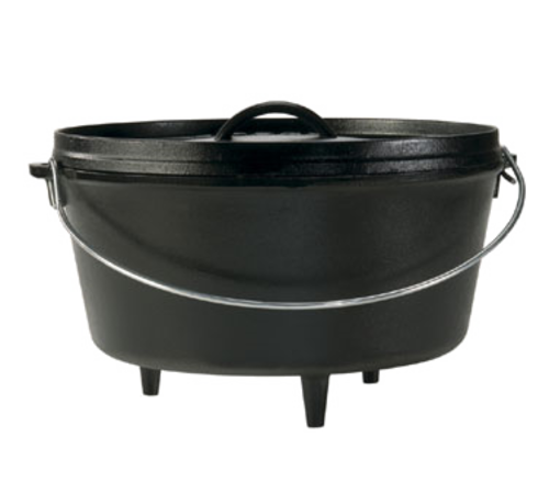 Lodge L12DCO3 Seasoned Cast Iron Dutch Oven 8 qt.