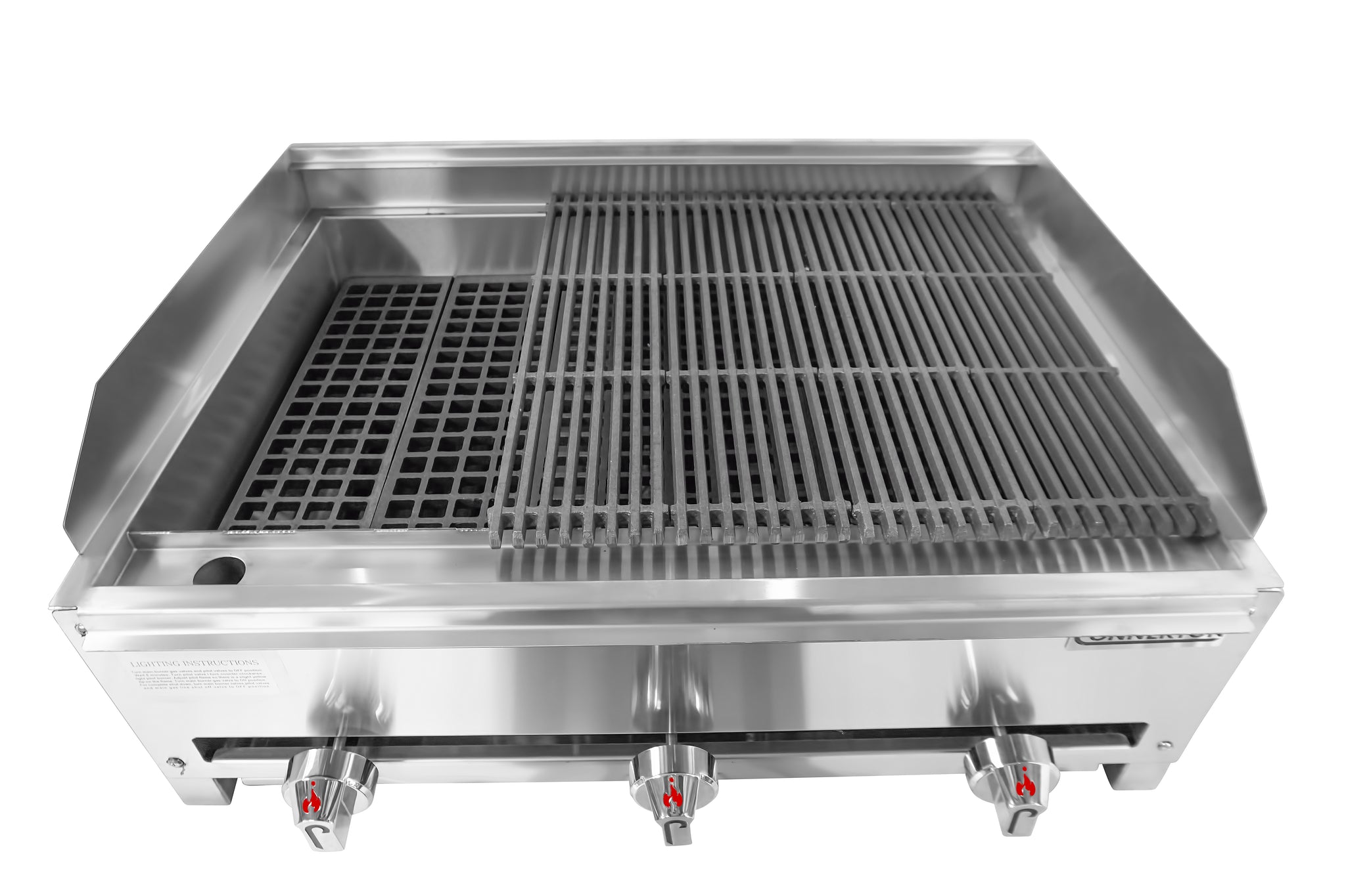 Connerton RLRB-23-32L-S Charbroiler, countertop, gas, 32"W, lava-rock with cast iron bottom grates, 84,000 BTU, NSF