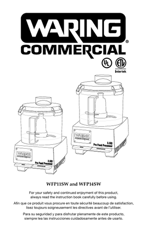 Waring WFP14SW Owner s Manual