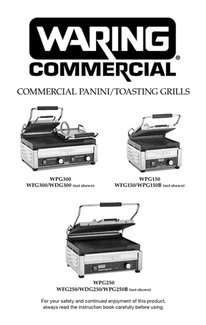 Waring WFG150 Owner s Manual