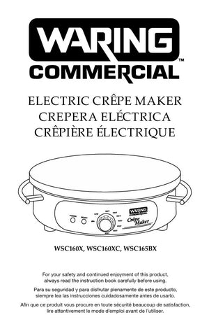 Waring WSC160X Owner s Manual