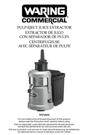 Waring WJX80X Owner s Manual