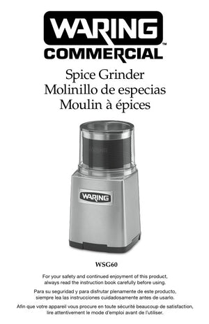 Waring WSG60 Owner s Manual