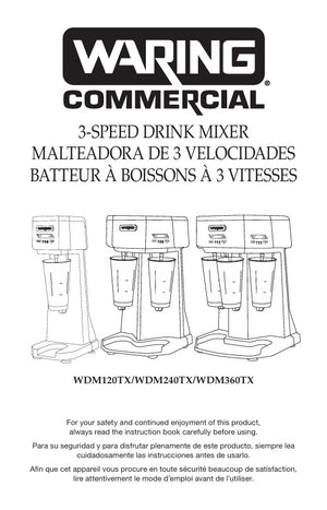 Waring WDM120TX Owner s Manual