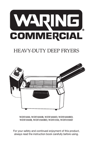 Waring WDF1000 Owner s Manual