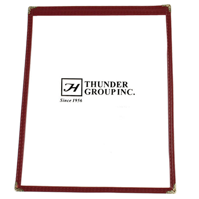 Thunder Group PLMENU-1MA 1-Page MENU COVER, Maroon