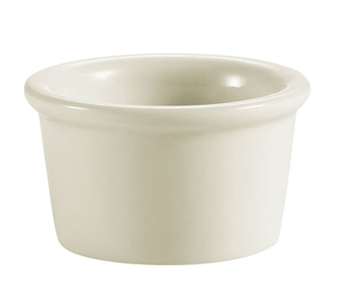 CAC China RKF-5-AW Ramekin, 5 oz., 3-3/8" dia. x 2"H, round