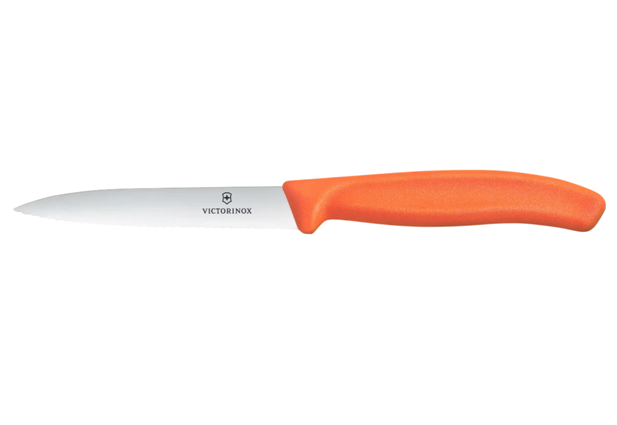 Victorinox 6.7739.C1 4" Serrated Blade Paring Knife Orange
