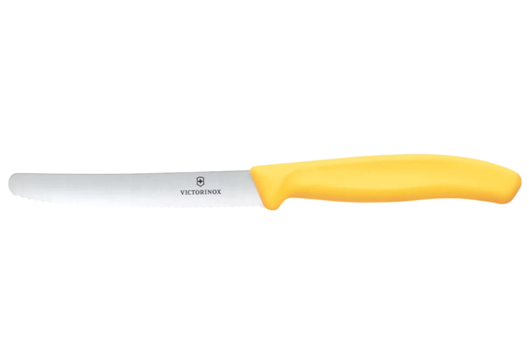 Victorinox 6.7838.C1 4.3" Serrated Classic Tomato & Table Knife Yellow