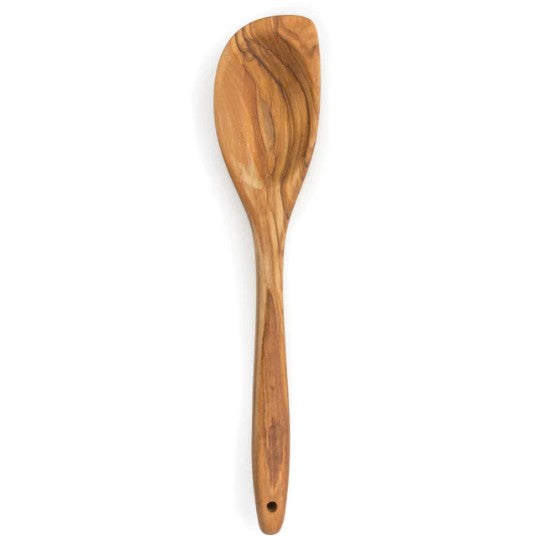 RSVP OW-CRV Olive Wood Curved Spoon 12", Rustic, Natural Authentic