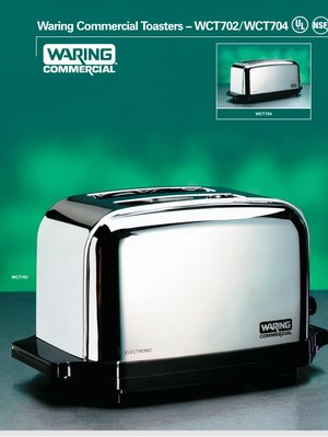 Waring WCT704 Specsheet