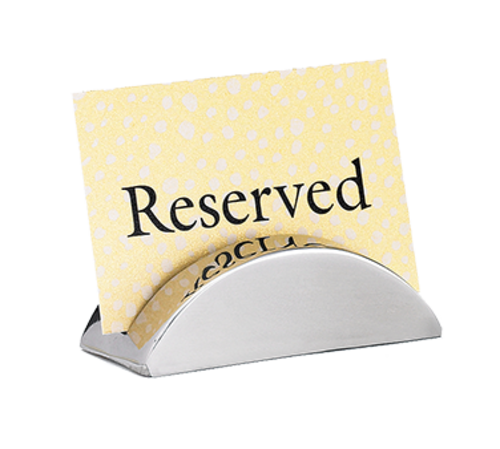 TableCraft Products RCH21 Menu/Card Holder, Stainless Steel
