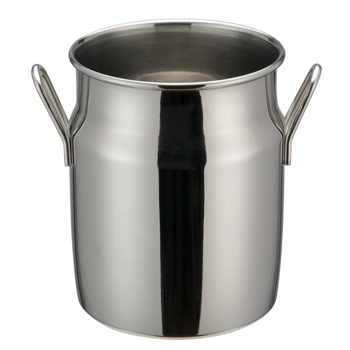 WINCO DDSD-103S 14oz Mini Milk Can, Stainless Steel - 3-1/8" x 4"