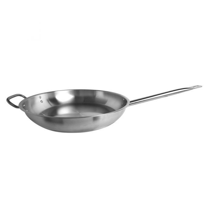 Thunder Group SLSFP4014 14" Stainless Steel Fry Pan Encapsulated Base
