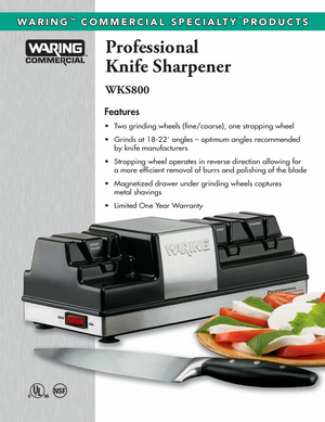 Waring WKS800 SpecSheet