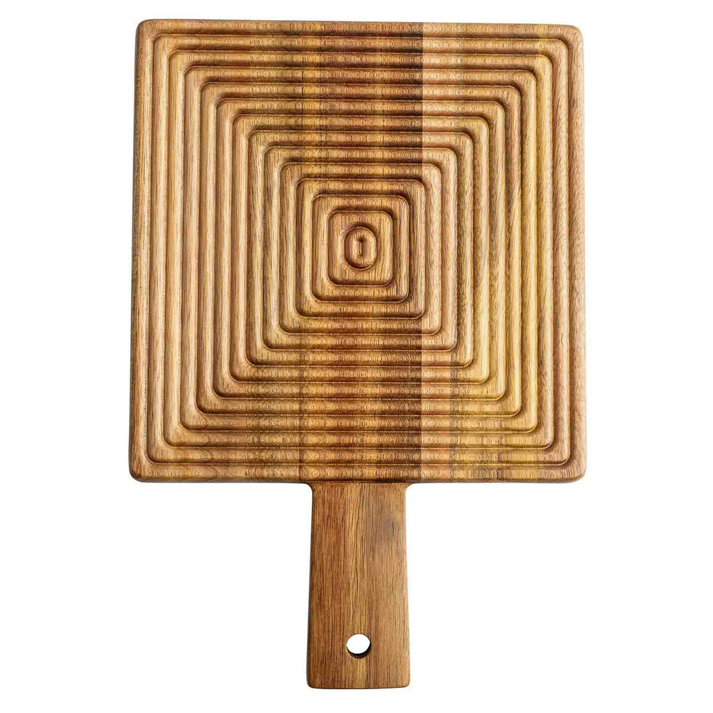 TABLECRAFT 12957 9" Square Stripe Serving Board