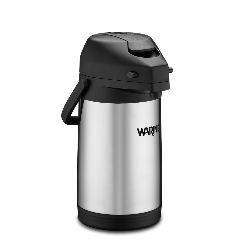Waring WCA22 Airpot – 2.2 Liter Stainless Steel Coffee Dispenser