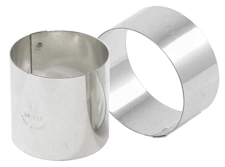 Matfer 375361 Stainless Steel Round Pastry Ring 2″ x 2-2/3″ H