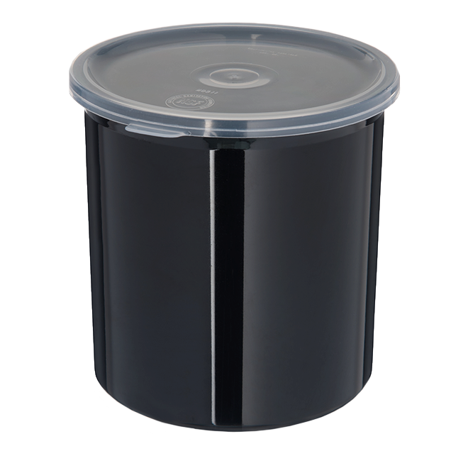 Carlisle 30103 Classic Crock, 1.2 qt., SAN, black, NSF