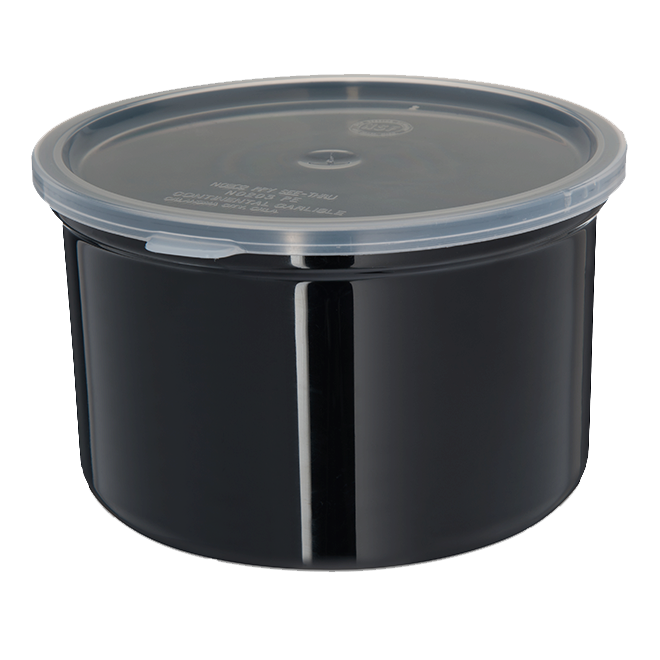 Carlisle 31603 Classic Crock, 1.5 qt., SAN, black, NSF