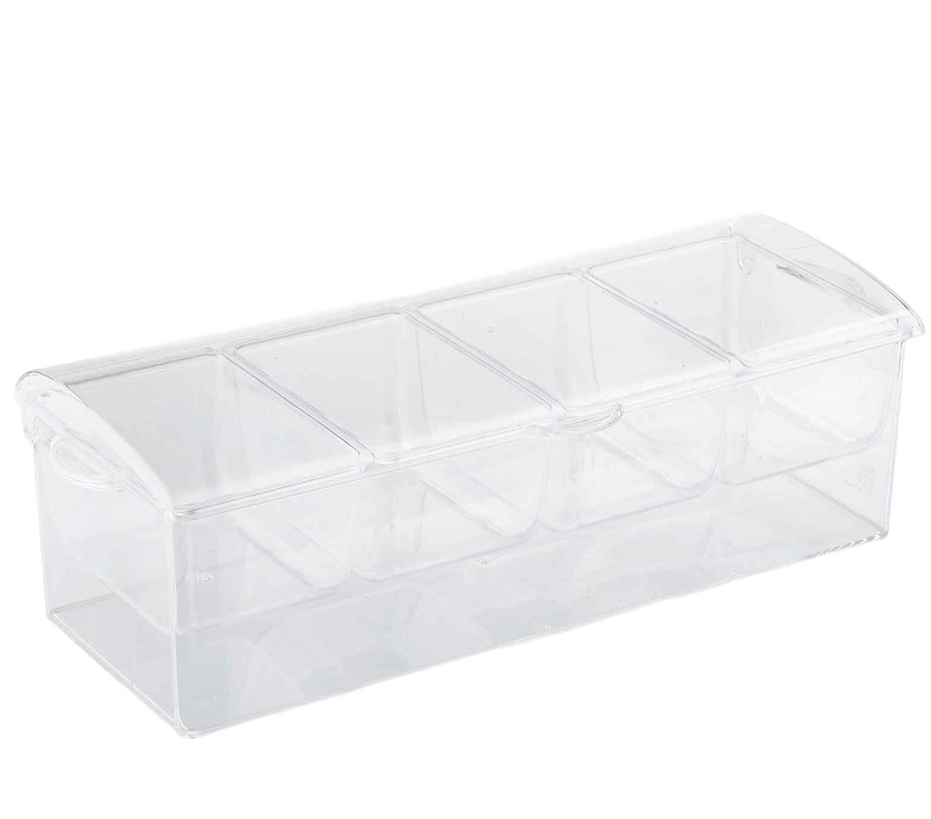Tablecraft 10006 Chiller Collection 4 Compartment Condiment Dispenser